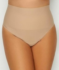 MAIDENFORM 2XL Nude Plus Size Tame Your Tummy Tailored Thong, NWOT