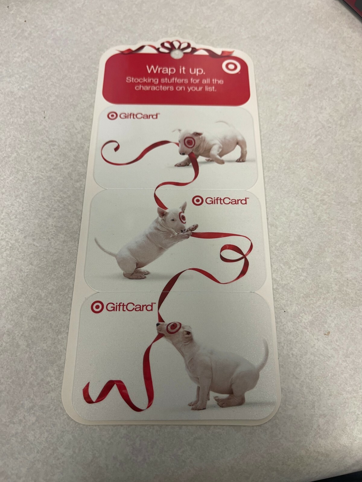 Rare Target Dog Gift Card 3-pack. | eBay