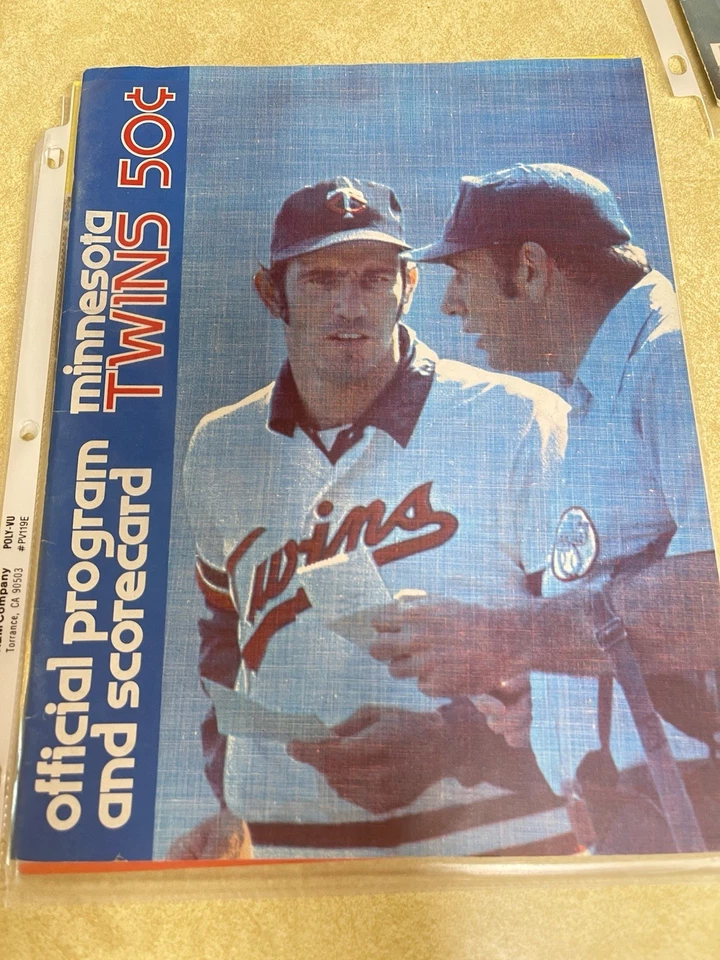 Vintage MLB Programs-Reds-Twins-Phillies-Brewers - Image 3 of 4