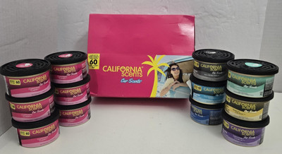 California Scents Cool Scent Car Air Freshener Solid Variety 12-PACK