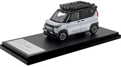 Hi Story 1/43 MITSUBISHI DELICA MINI (2023) White Pearl x Black Mica HS545WH