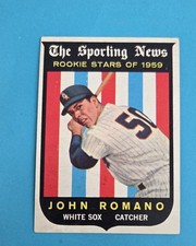 1959 Topps RC #138 John Romano Chicago White Sox BASEBALL Card 9D
