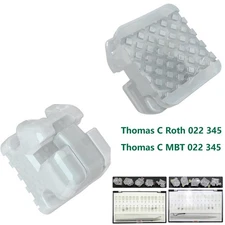 Orthodontic Self Ligating Ceramic Bracket Braces Clear Roth MBT 022