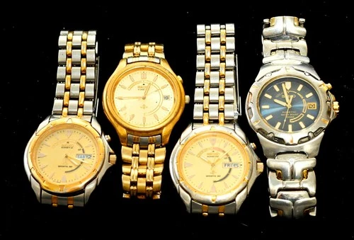 Lot of 4x Vintage Seiko Kinetic Men's Watches! 5M42 5M43 5M62! (Untested AS IS)