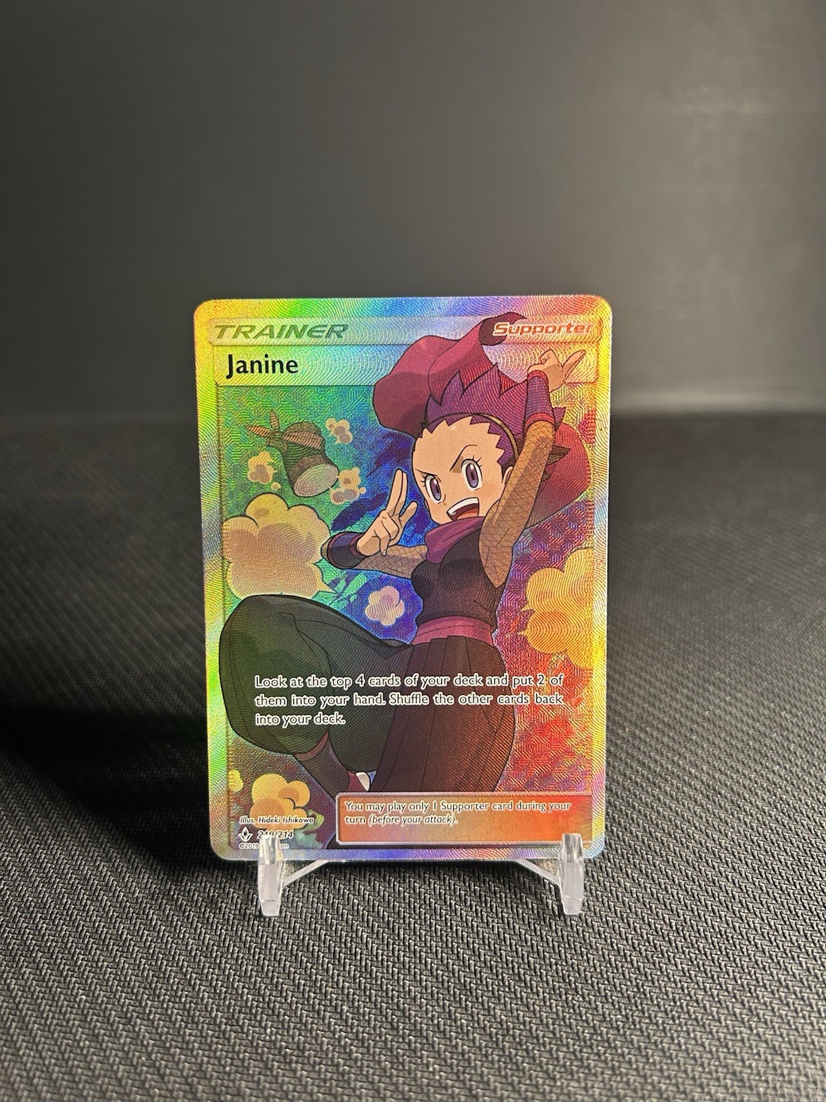 Pokémon TCG Janine (Full Art) 210/214 Sm-Unbroken Bonds Holo LP