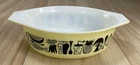 RARE FIND MCM VTG 1958 PYREX "Mod Kitchen" Casserole Dish 1.5 Quart No Lid