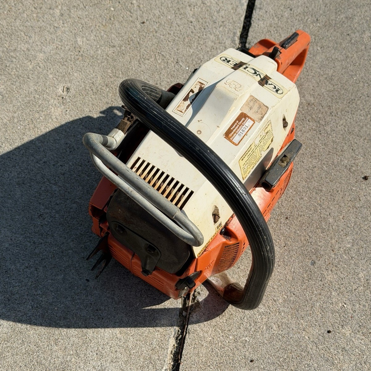 Vintage Husqvarna 61 Chainsaw Powerhead Sweden Runs With Gas