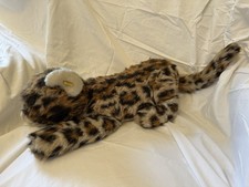 Steiff Vintage 1977 Patchy Young Leopard 6320/30 Button Tag 25 Inch Laying.