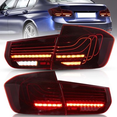 VLAND Rot LED-Rücklichter für 2012-2018 BMW F30 F35 F80 M3 Heckleuchten Dynamic