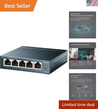 5 Port Gigabit Ethernet Unmanaged Switch (TL-SG105) Home/Office Network Hub