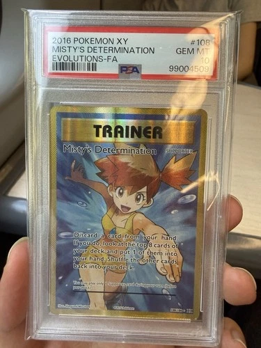 Misty's Determination PSA 10 Pokémon Evolutions 108/108 FULL ART ULTRA RARE