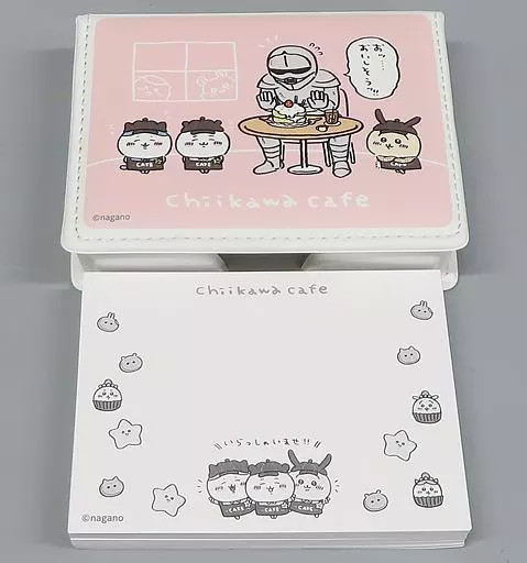 Memo BOX Set Chiikawa Nanka Chiisakute Kawaii Yatsu Chiikawa Café Tamaño: 11 cm