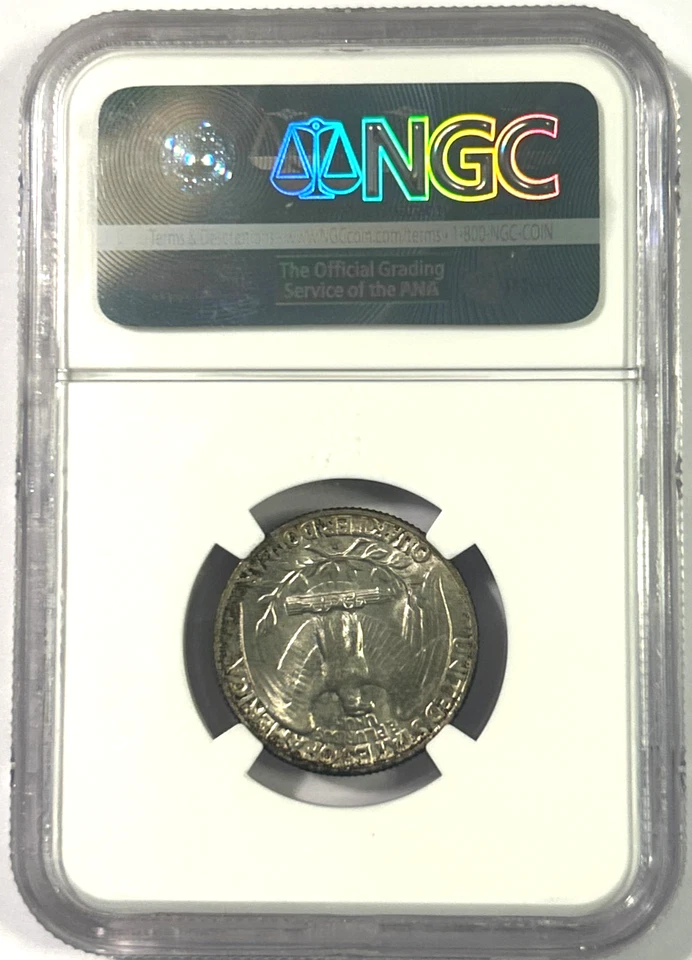 1953D Washington Silver Quarter MS65 NGC, Beautiful Toning! - Image 2 of 4
