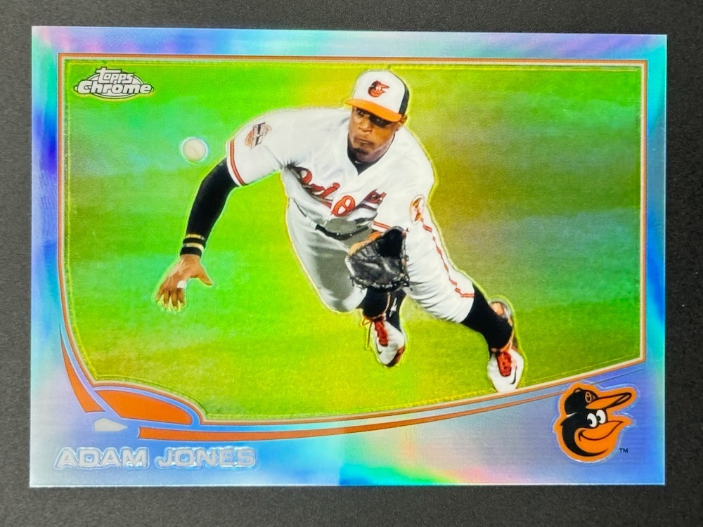 2013 Topps Chrome Adam Jones #152 Blue Refractor #/199 Baltimore Orioles