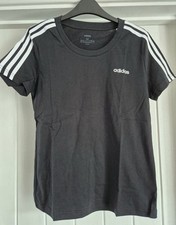 ADIDAS women's black t-shirt ~ size  medium slim  **NEW WITH TAGS**