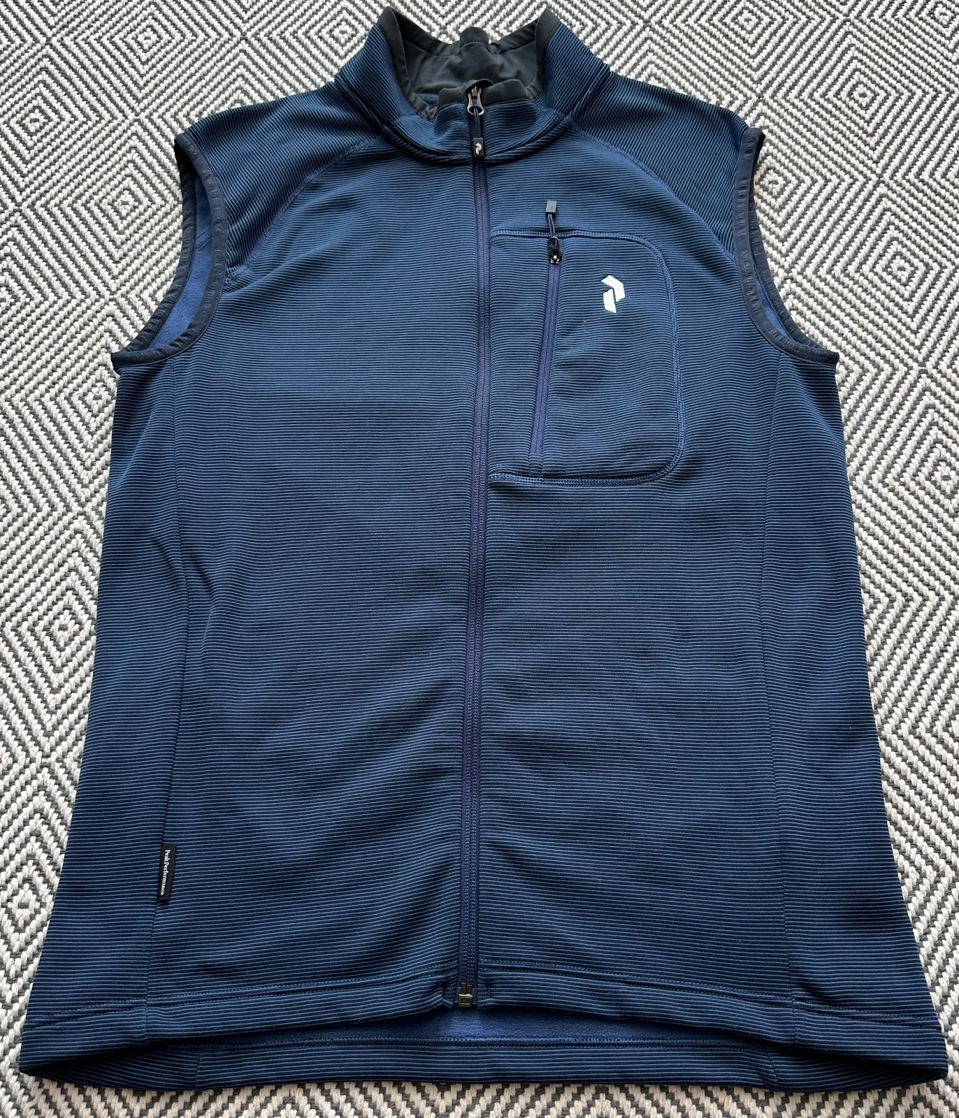 PEAK PERFORMANCE WAITARA MEN'S TREKKING HIKING VEST GILET BLUE SIZE M