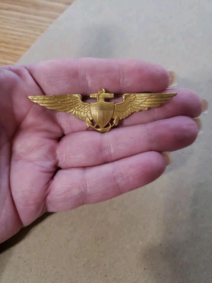 !Alas de aviador de la Marina de los Estados Unidos 1920' - 1930 Foto 3 de 3
