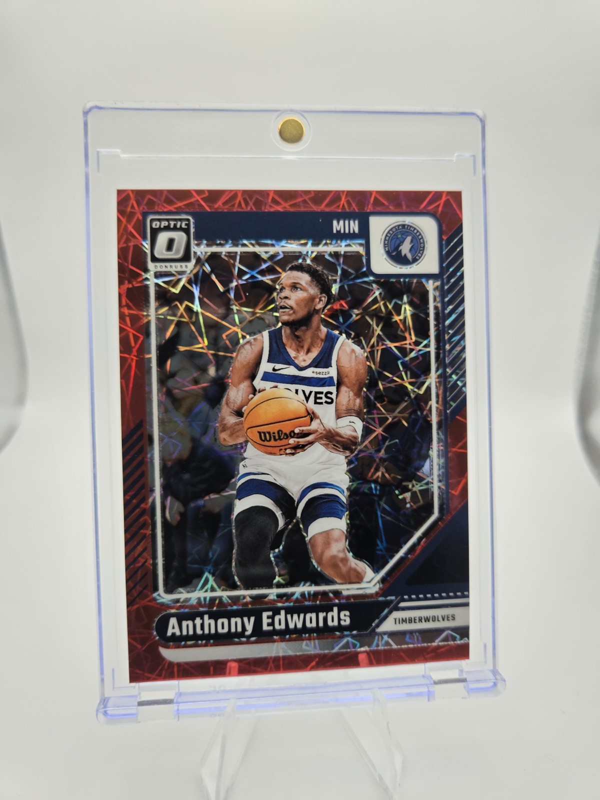 2024-25 Panini Donruss Optic - Anthony Edwards #31 Red Velocity Prizm /299