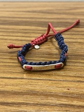 Links of London Team GB Friendship Bracelet - Sterling Silver & Navy/Red Cord