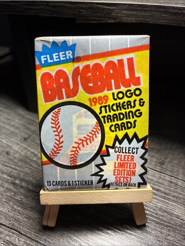 1989 Fleer Baseball Packs (Ken Griffey Jr RC) - Picture 2 of 3