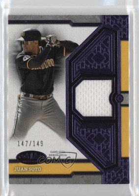 2024 Topps Tier One Tier One Relics Purple Foil 147/149 Juan Soto #T1R-JS 0c3h