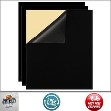 3-Pack YaoHui Self-Adhesive Felt Sheets A4 8.3x11.8" Black Peel  Stick Craft