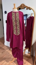 African Suits Men Embroidery Shirts an Pants Set Dashiki Tribal Clothing XL