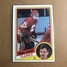 1984 Topps Rejean Lemelin Calgary Flames #25 NM 