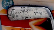 Antique Hickory Willie Dunn Wonderight Professional Putter. Head Only.