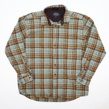 Pendleton Lodge Shirt Men XL Wool Flannel Plaid Button Down Colorful Brown