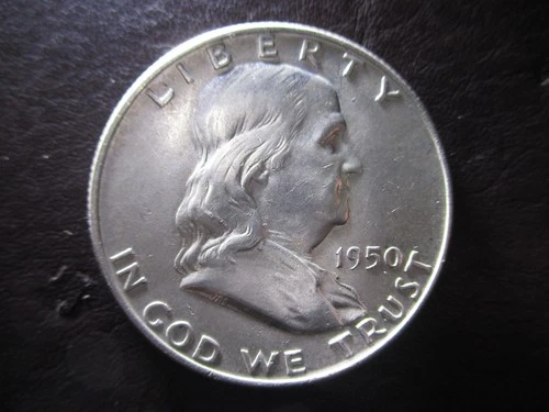 1950 D Franklin Half Dollar 90% Silver Nice Coin L@@K