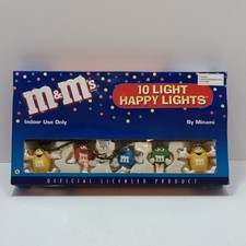 Guirlande lumineuse intérieure 10 lumières M&M's Noël vacances heureuses neuve en boite