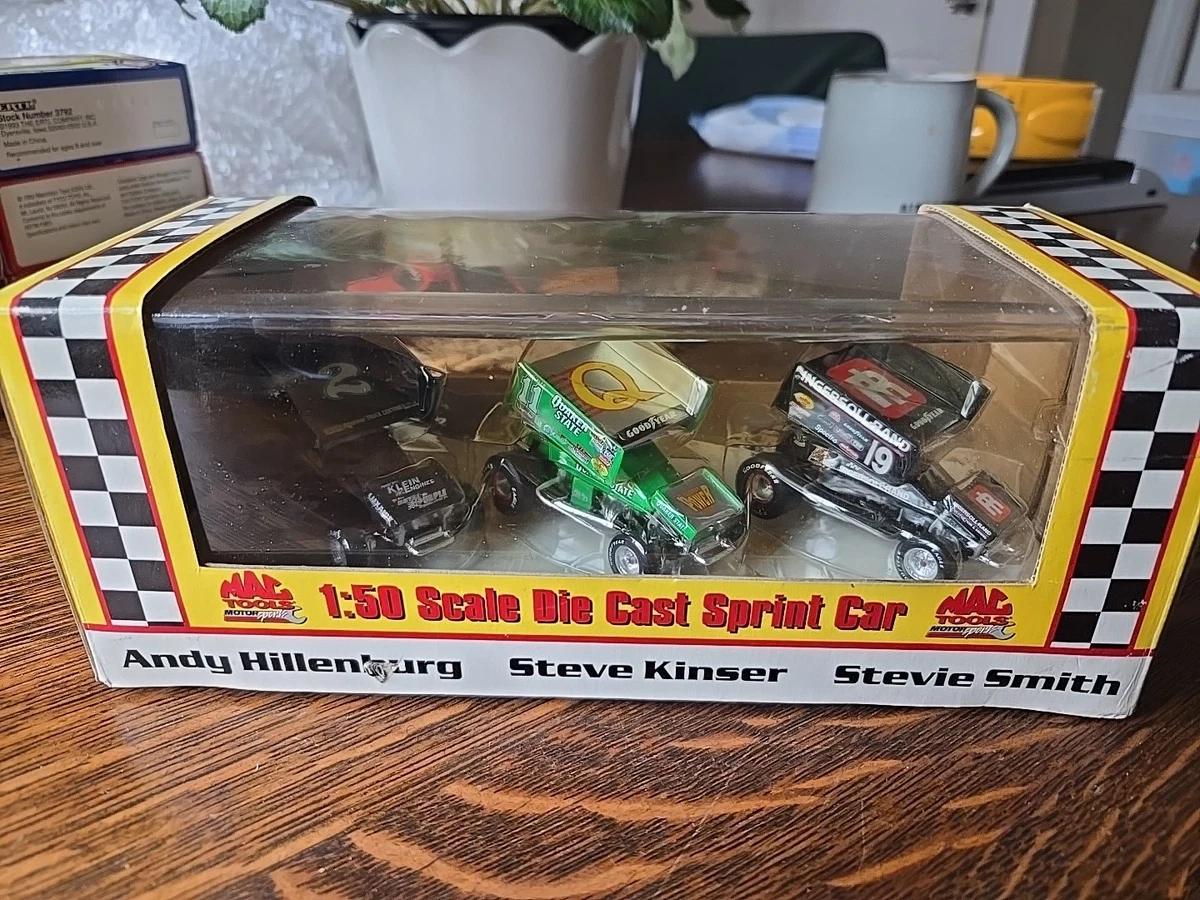 Miniature Sprint Car 1:24 Steve Kinser 2006 - ACTION/RCCA - Métal Brossé - Neuve