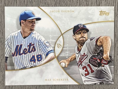 2019 Topps on Demand Dynamic Duals #10 Jacob DeGrom / Max Scxherzer