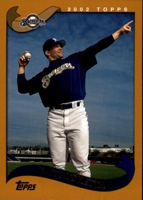 2002 Topps Baseball Card #446 Mark Loretta ERR Photo is Curtis Leskanic