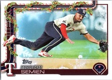 2025 Topps Holiday #H9 Marcus Semien Rangers