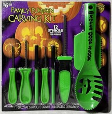 Family Pumpkin Carving Kit with Stencils, Carvers, Scoops Pumpkin Pro NEW 