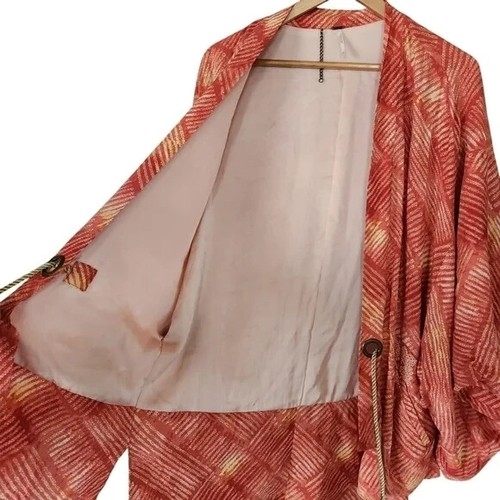 Free People One Size Shibori Kimono Seil Bindegürtel Boho Strand Blumen Jacke - Bild 5 von 13