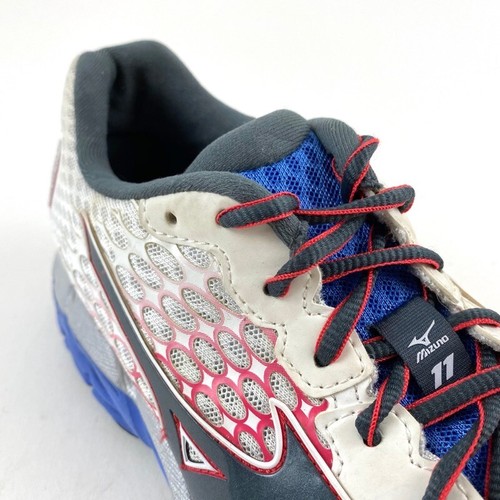 Mizuno Wave Inspire 11 Womens Size 10.5 Running Shoes Red White Blue J1GD154408 - Picture 7 of 10