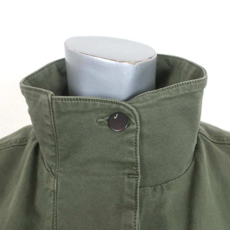 J Brand Arden Military Vest Jungle Green Stretch Cotton Size Medium - Image 2 of 4