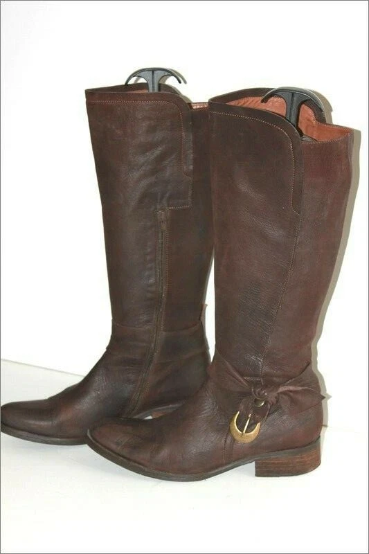 Rosemetal Riding Boots Leather Dark Brown T 38.5 Very Good
