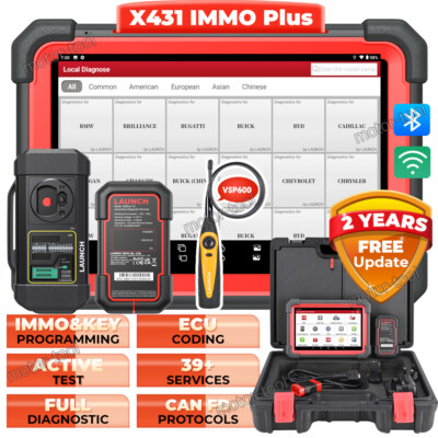 Launch X431 IMMO PLUS Elite K~y Programming Tool Full System Diagnostic Scanner