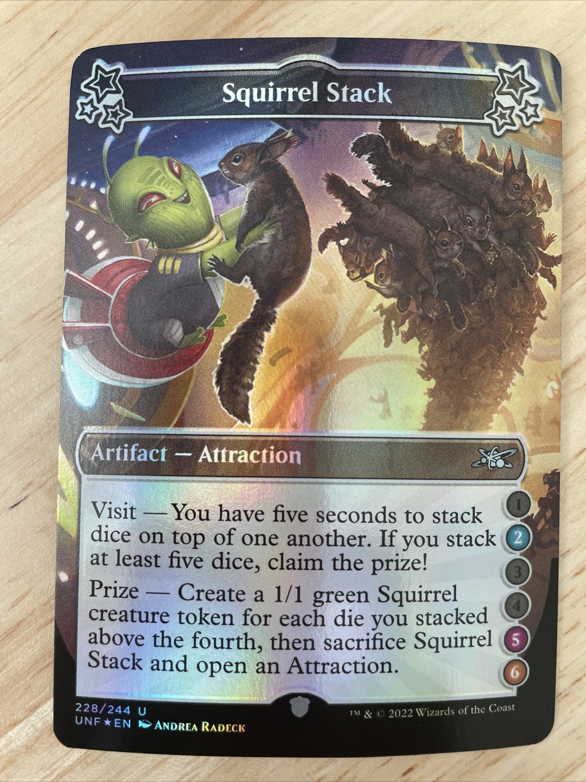 MTG Unfinity Squirrel Stack (2-5-6) #228/244 FOIL Uncommon NM/M
