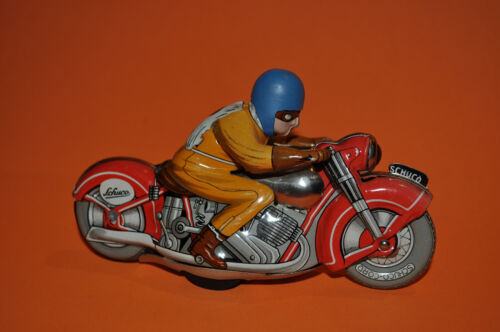 SCHUCO TIN LITHO WINDUP #2 MOTOR DRILL 1006 MOTORCYCLE - Picture 2 of 5