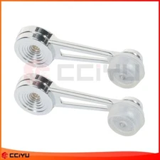 2pc set Chrome Interior Window Crank Handle Left + Right for Ford Pickup Truck