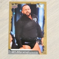 QT Marshall #16 Gold Parallel Upper Deck AEW 2022