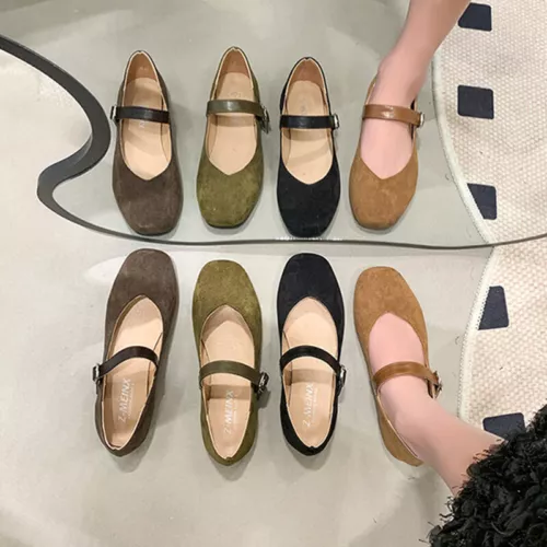 Ballerine donna slip on scuola Mary Jane punta tonda decolte comode ragazza passeggio - Foto 7 di 27