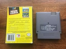 MTV Remote Control COMPLETE game w/ Box Nintendo NES - TESTED 