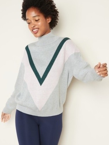 Old Navy Color Block Mock Neck Dolman 