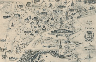NANTES - Map Guide Souvenir de Nantes - France